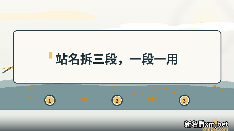 新名爵xmjbet 站名的三段结构与对应页面